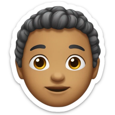 Bébé avec beaucoup de cheveux sticker