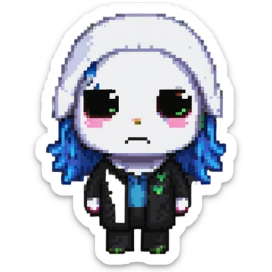 sad character sticker