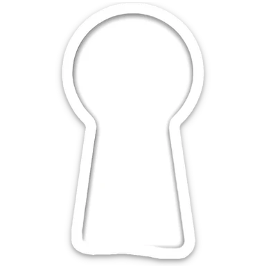 iPad black key hole lock screen icon dark metallic with thin stripes sticker