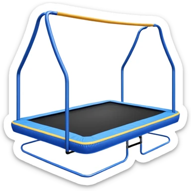 trampoline rectangulaire sticker