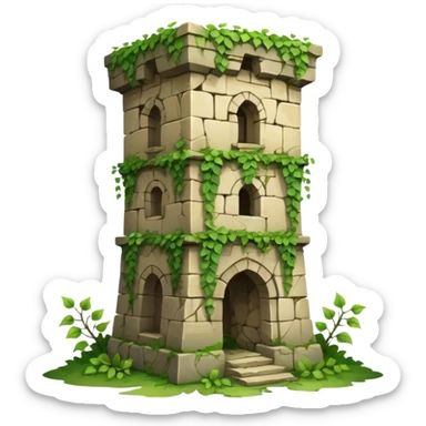 Ruined tower sticker