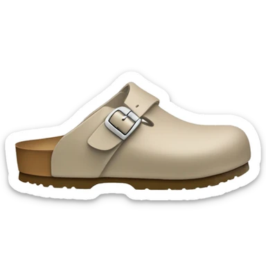 beige / grayish birkenstock clogs sticker