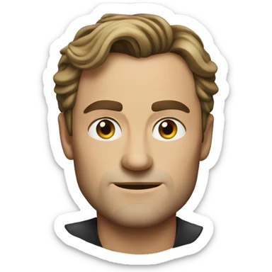 Man that looks like a mix between Leonardo decaprio and Jude law sticker