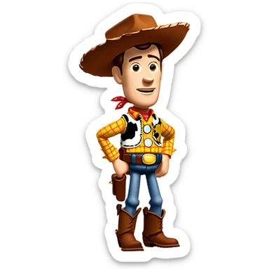 Woody toy story sticker
