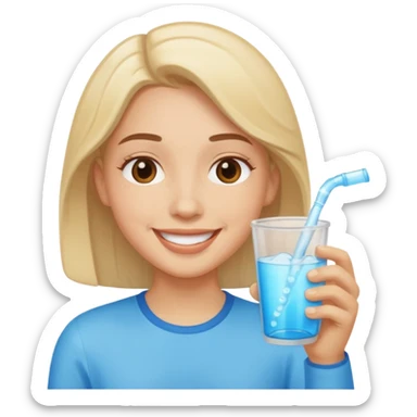 drinking fluids sticker