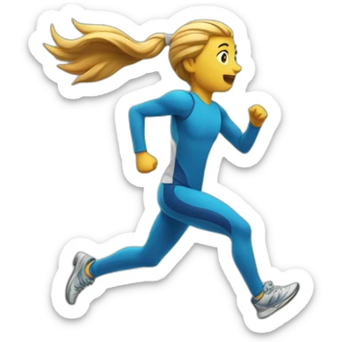 running sticker