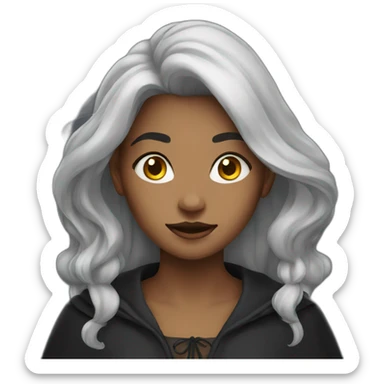 young witch woman sticker