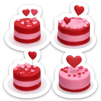 valentine’s day cake sticker