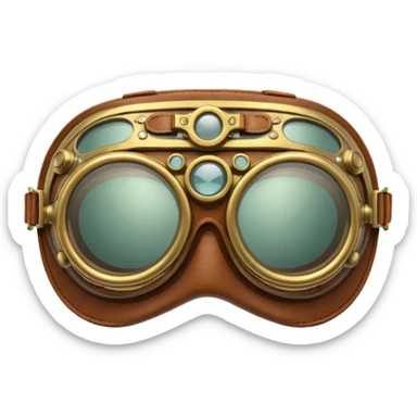 aviator-steampunk-goggles sticker