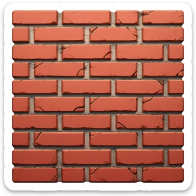 Agora um tijoloBrick wall: sticker