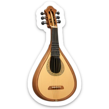 arabian oud instrument sticker