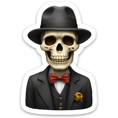Calavera fumando sticker