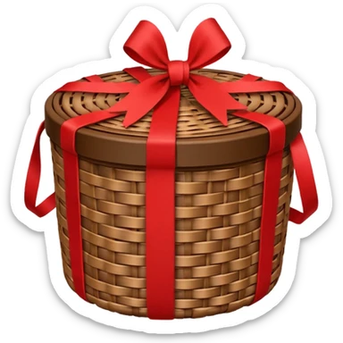 Return gift round hamper sticker
