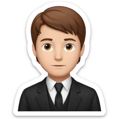 1800's european male sticker