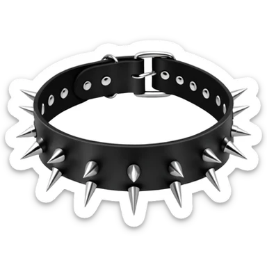 spiked choker sticker