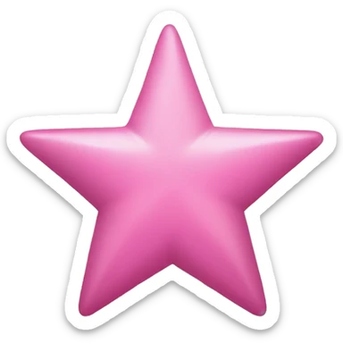 Pink star sticker