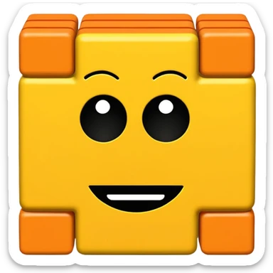 Numberblock 32 is a character made out of 32 blocks in a rectangle and 30 are yellow 2 are orange sticker