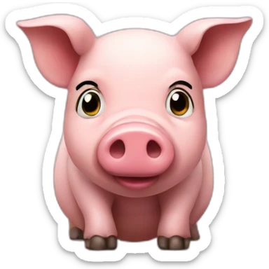 Israel pig sticker