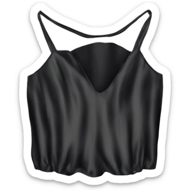 black silk camisole sticker