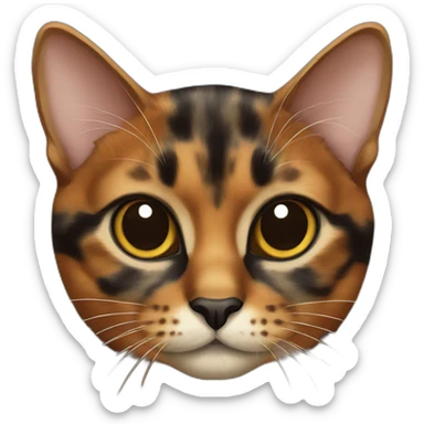 tortoishell cat sticker