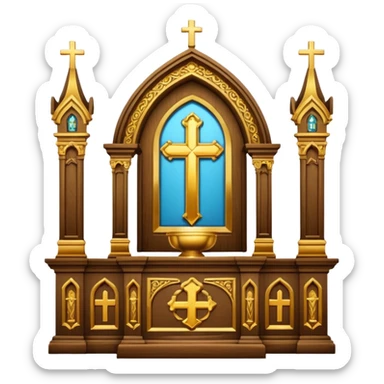 church ritual object sticker