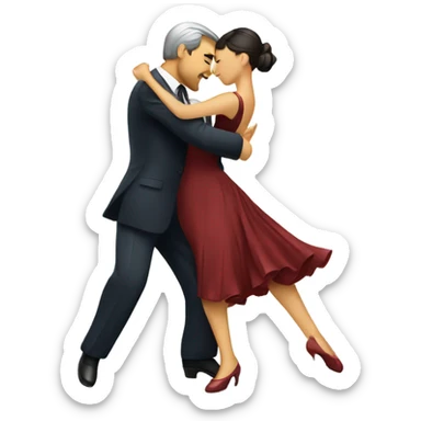 Dancing Argentine tango  sticker