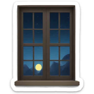 window to night sticker