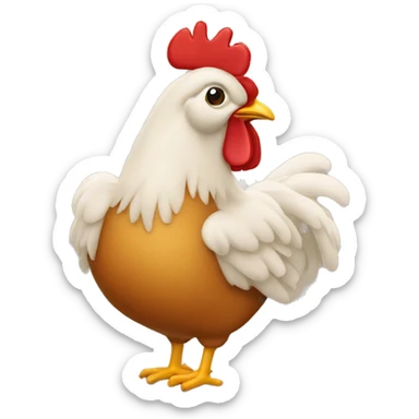 Un burgeur au poulet  sticker
