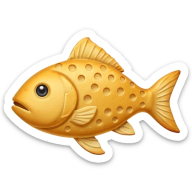 fish cracker junk food sticker