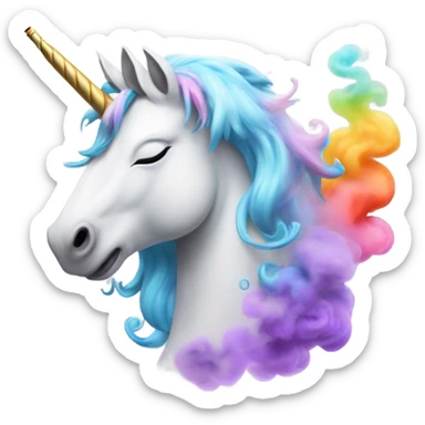 unicorn vaping  sticker