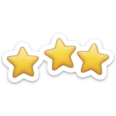 Five stars rating sticker