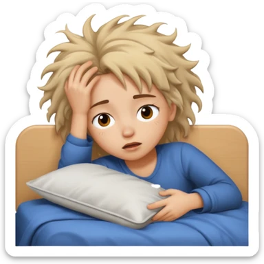 Girl wake up sticker