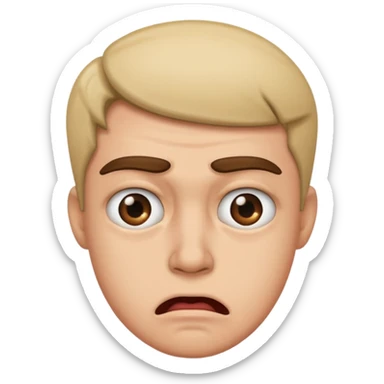 pessoa a fazer cara de enojada  sticker