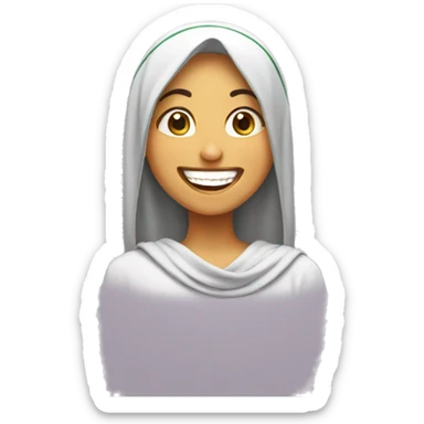Saudi girl laughing  sticker