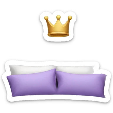 Purple king bed sticker