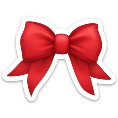 red bow sticker
