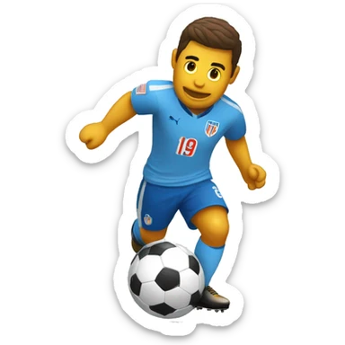 Un pato jugando fútbol americano sticker