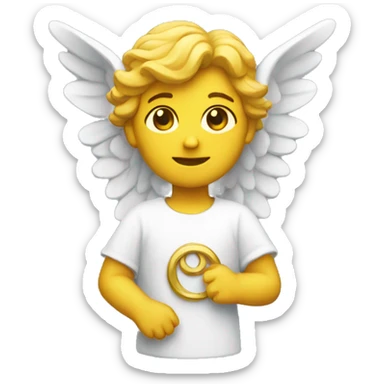 angel statue  sticker