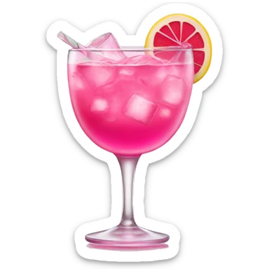 Barbie pink cocktail sticker