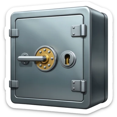 locked bank vault sticker