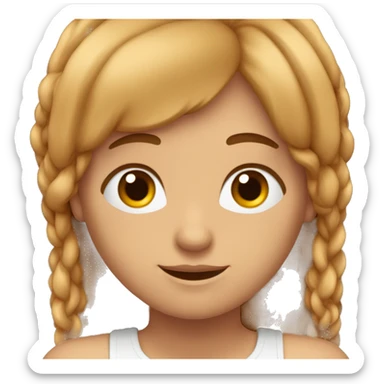 Crea un avatar de medio cuerpo de un pelirrojo con ojos grandes y de color marrón rron, cara fina, pelo corto. sticker