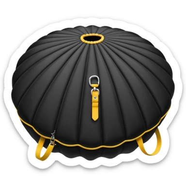 sac a parachute noir sticker