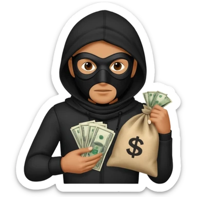 A thief character sticker