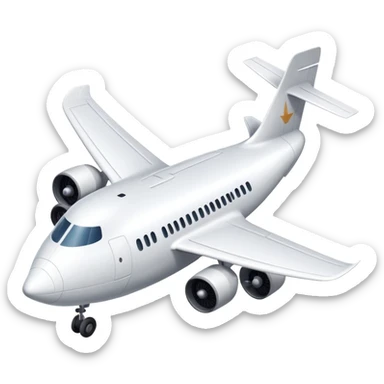 A goose-shaped airplane with wings like a goose but the body of an aircraft sticker