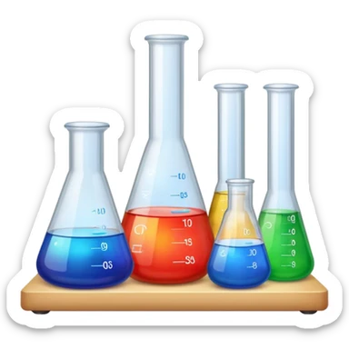 chemistry and lab work sticker