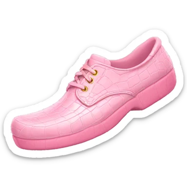 Light pink croc shoe sticker