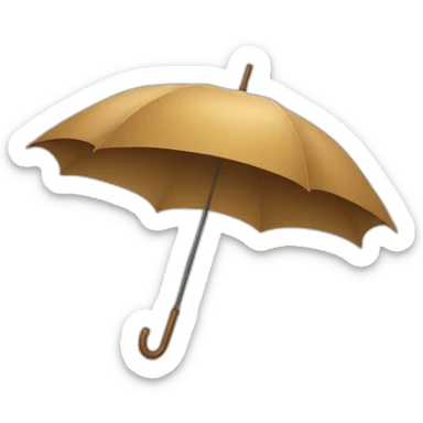 Parapluie brun sticker