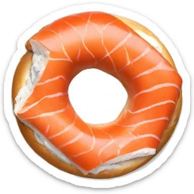 Salmon Bagel  sticker