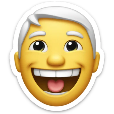 Put a slight twist on the original laughing emoji  sticker