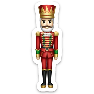 christmas nutcracker full body sticker